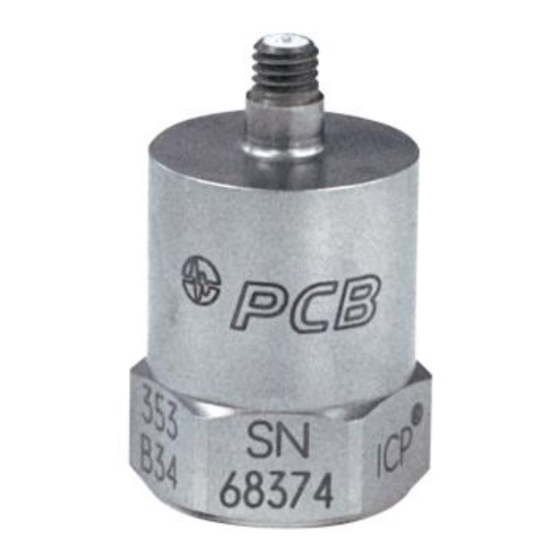 PCB Piezotronics 353B34 Installation And Operating Manual
