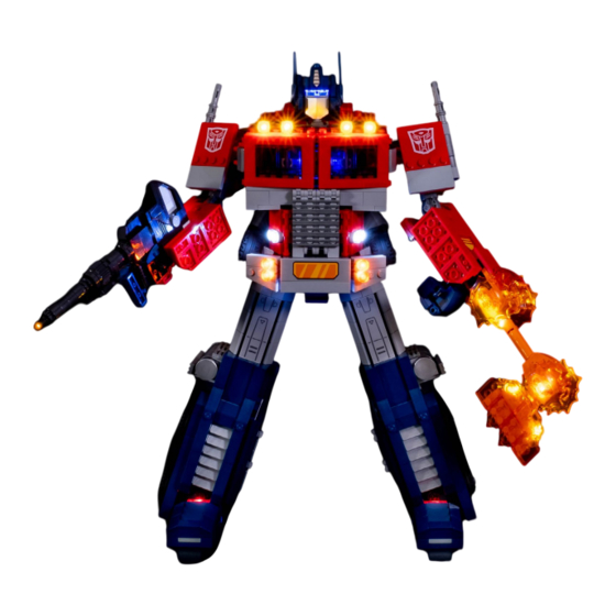 LIGHT MY BRICKS LEGO OPTIMUS PRIME Installation Manual