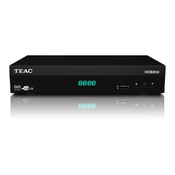 Teac HDB850 User Manual