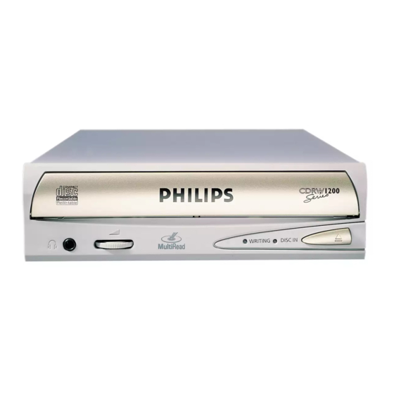Philips PCRW1208K/00 Quick Start Manual