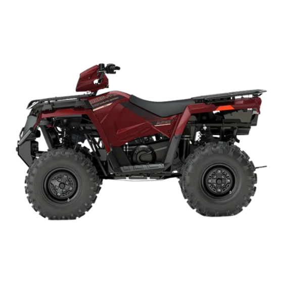 Polaris Sportsman 570 Owner's Manual For Maintenance And Safety
