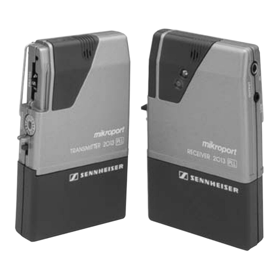 Sennheiser System 2013 PLL Product Sheet