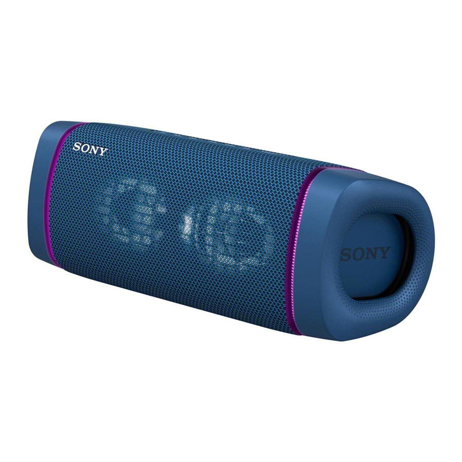 Sony SRS-XB33 Manual