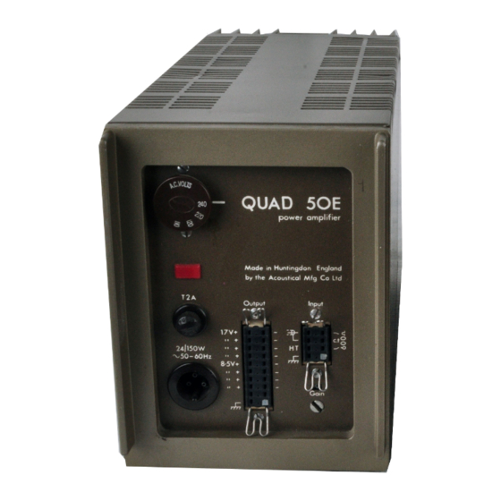 QUAD 50E Manual