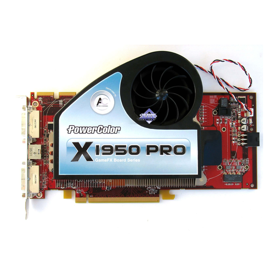 ATI Technologies Radeon X1950 Pro CrossFire Getting Started Manual