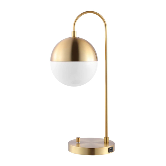 Safavieh Lighting TBL4040A-U Quick Start Manual