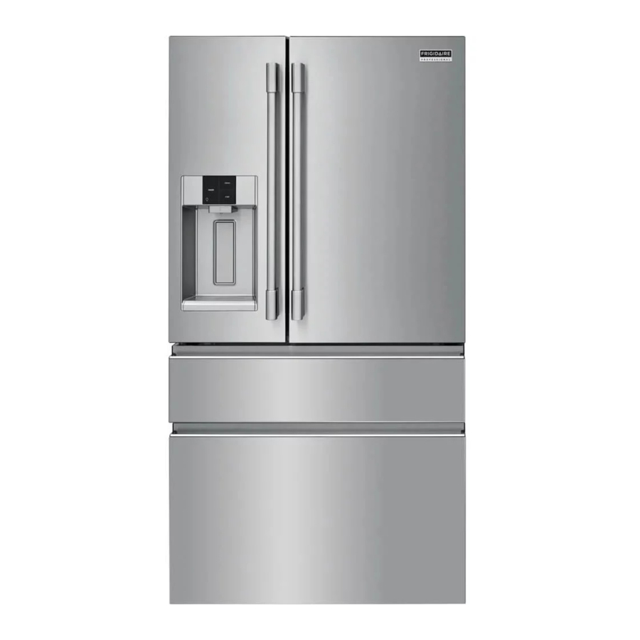 Frigidaire PRMC2285AF - Professional 21.4 Cu. Ft. Counter-Depth 4-Door French Door Refrigerator Manual