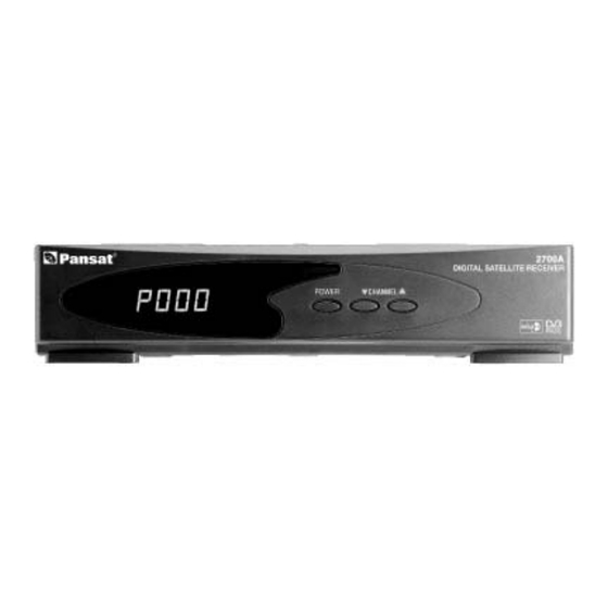 Pansat 2700A User Manual