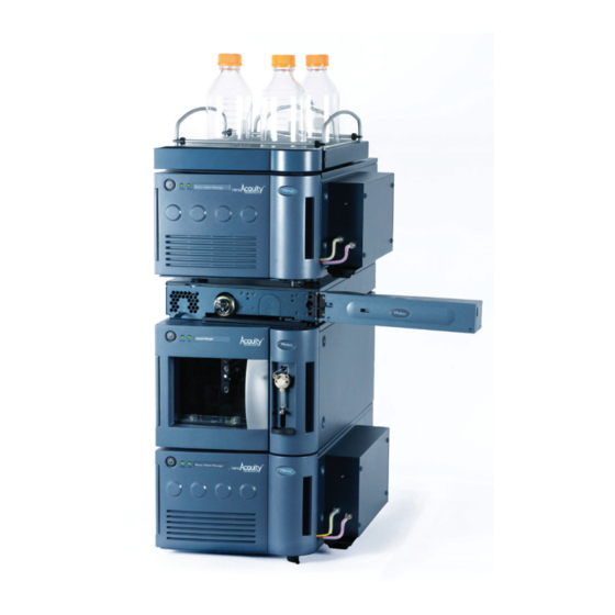 Waters nanoACQUITY UPLC Quick Start Manual