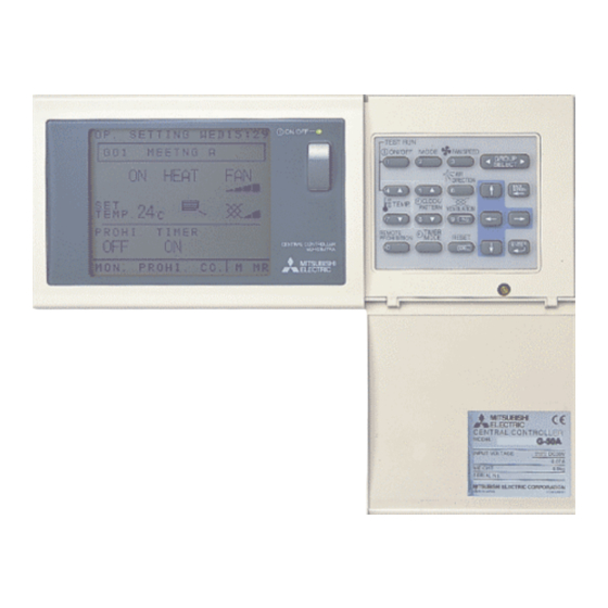 Mitsubishi Electric G-50A Installation Manual