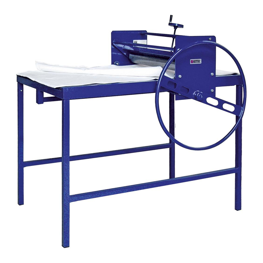 Kittec Slab roller RM 1 User Manual