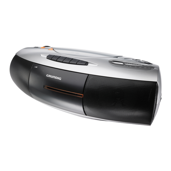 Grundig RRCD 1350 MP3 Manual