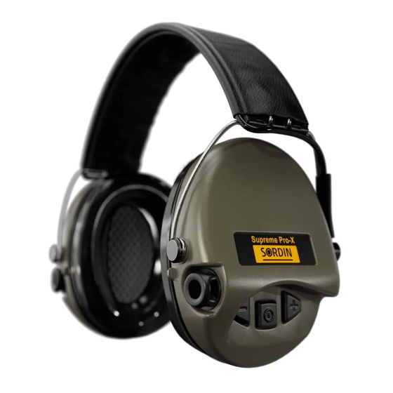 Sordin FM Basic Series Manual