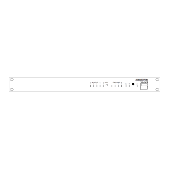 Biamp Advantage DRC 4+4 Operation Manual