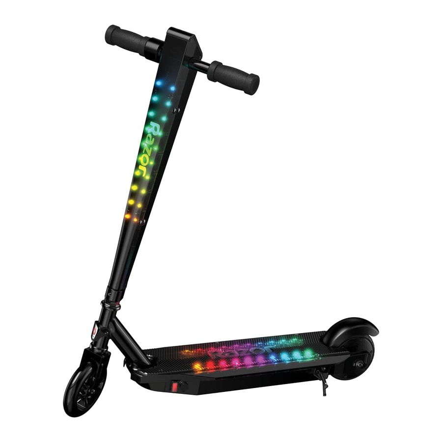 Razor Sonic Glow - Electric Scooter Manual