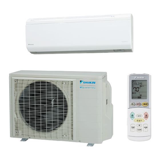 Daikin Quaternity FTXG09HVJU Service Manual