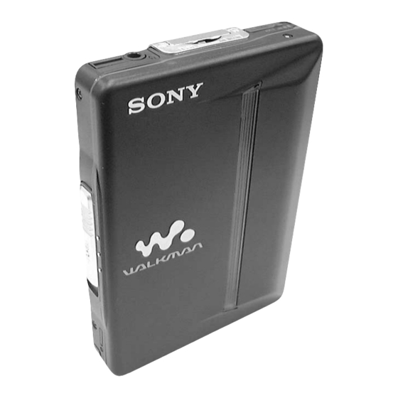 Sony WALKMAN WM-EX910 Service Manual