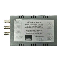 Cobalt Digital Inc HD-8019 Owner's Manual