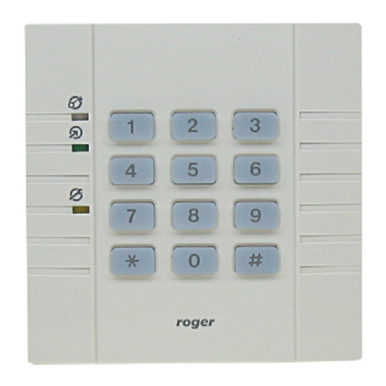 Roger PR302 Installation Manual