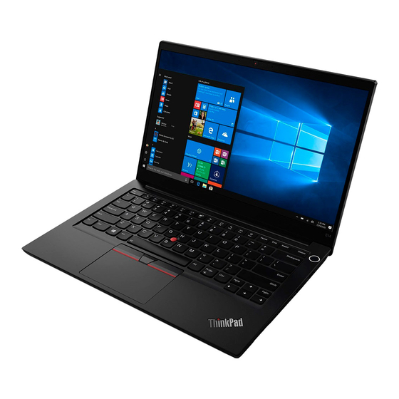 Lenovo ThinkPad E14 Gen2 Setup Manual