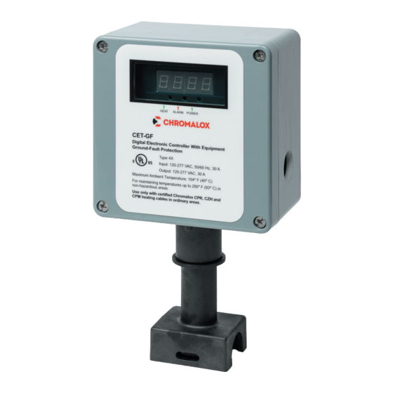 Chromalox CET-GF Installation Instructions Manual