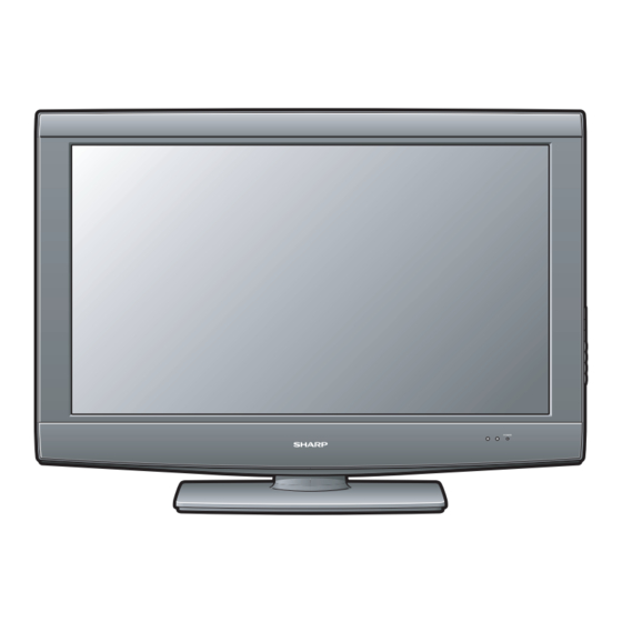 Sharp LC32SB27U - LC - 32" LCD TV Service Manual