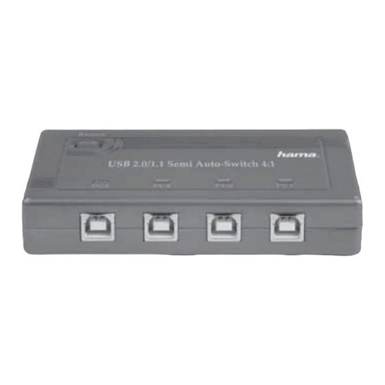 Hama Data Switch Operating	 Instruction