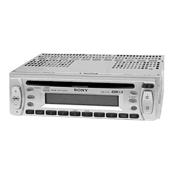 Sony CDX-L300 Installation/Connection Manuals