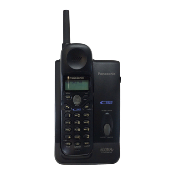 Panasonic KX-TC1486B - 900 MHz Analog Cordless Phone Manuals