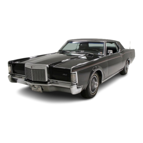 Lincoln 1969 continental Manuals