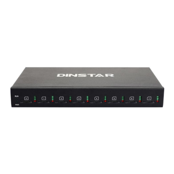 Dinstar DWG2000 Series User Manual