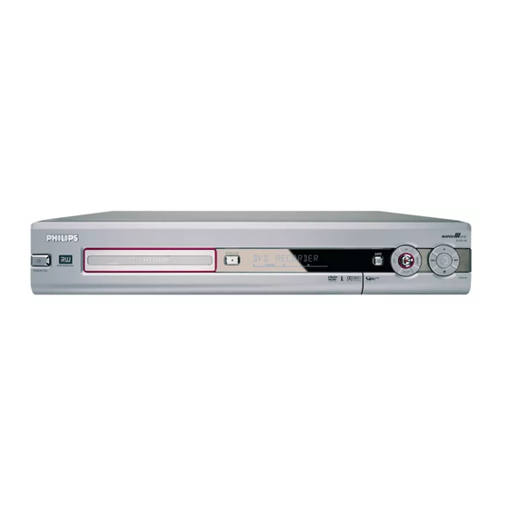 Philips DVDR80/051 Quick Install Manual