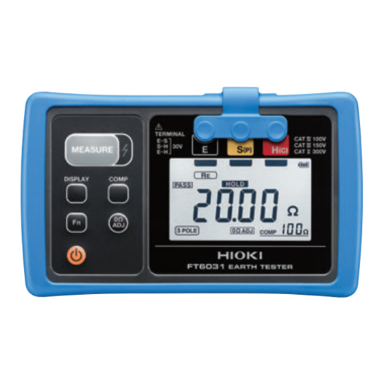 Hioki FT6031 Instruction Manual
