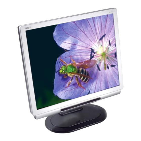 Acer AL1722 User Manual
