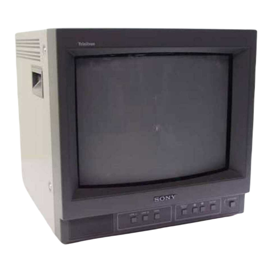 Sony Trinitron PVM-14N1A Owner's Manual