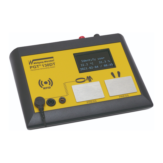 Wolfgang Warmbier PGT130.DT User Manual