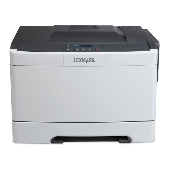 Lexmark CS310 Quick Reference