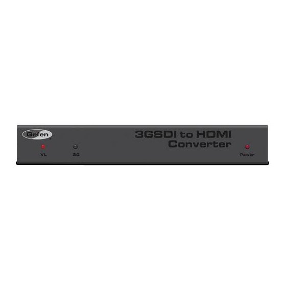Gefen EXT-3GSDI-2-HDMI1.3 Manuals