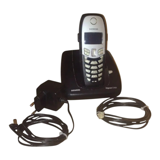 Siemens Gigaset C 450 Manual