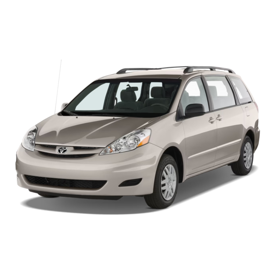Toyota SIENNA 2009 Quick Reference Manual