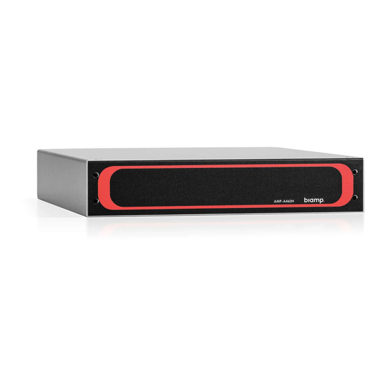 Biamp AMP-A460H Operation Manual