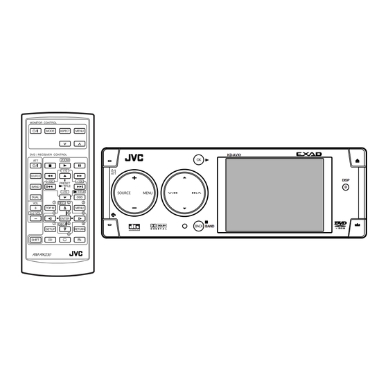 JVC KD-AVX1 Instructions Manual