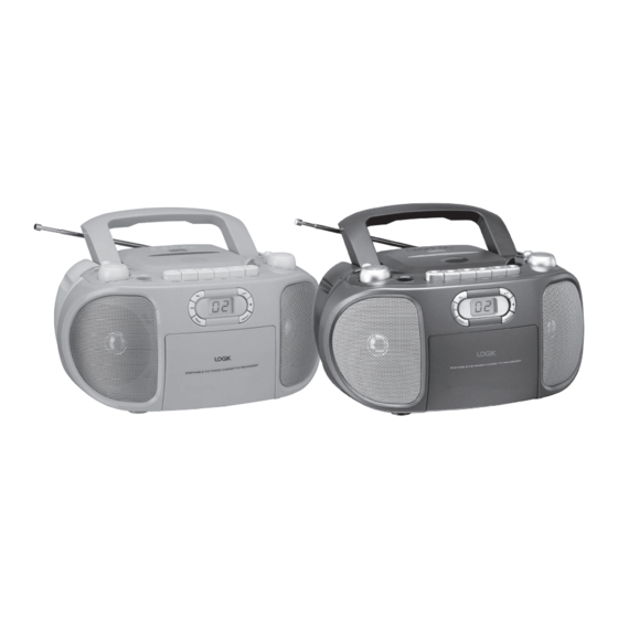 User Manuals: Logik LCDBB13E Portable CD Stereo