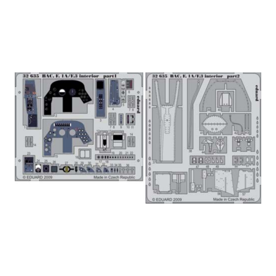 Eduard BAC Lightning F.1A/ F.3 interior S.A. Manual
