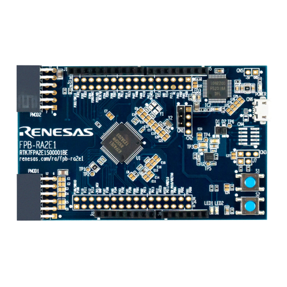 Renesas RTK7FPA2E1S00001BE User Manual