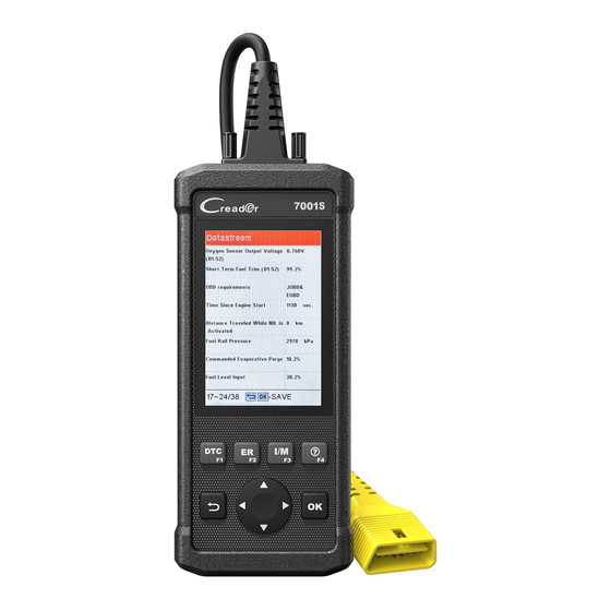 Launch Creader 7001S Instructions Manual