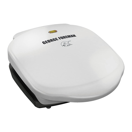 George Foreman GR10B Use And Care Manual
