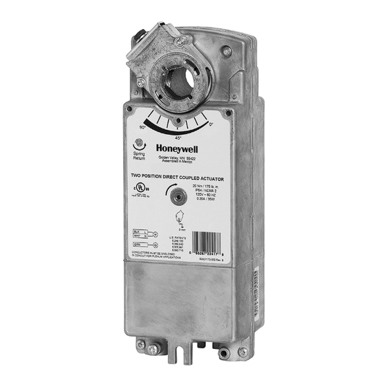 User Manuals: Honeywell MS4120S Actuator