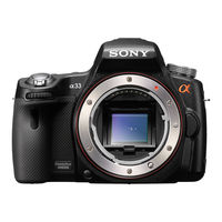 Sony SLT-A33L - alpha; Translucent Mirror Technology™ Dslr Zoom Lens Service Manual