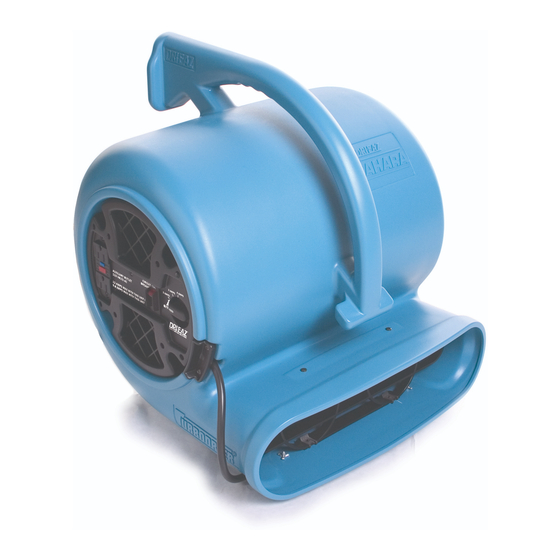Dri-Eaz TurboDryer Sahara Pro X3 Owner's Manual